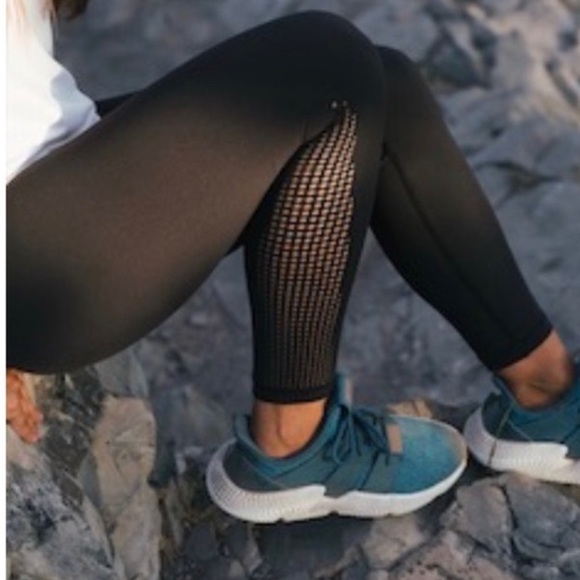 Zyia Black Flame Leggings- Hi-Rise - Picture 3 of 8